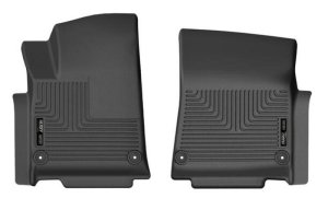 Rivian R1T Floor Mats - Front - Husky Liners - WeatherBeater - Black - 2022+